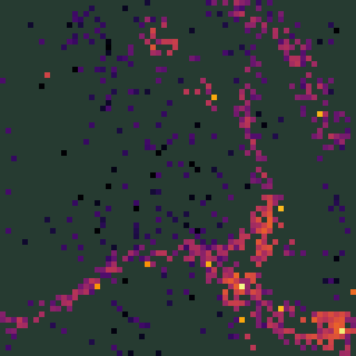 Example 2: a hidden gold allocation with irregular concentrated pockets and scattered deposits